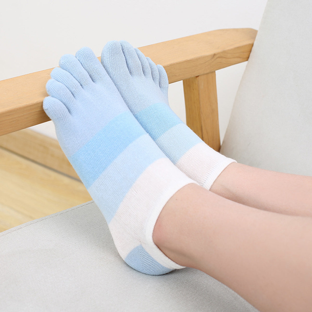 Colorblock Cotton Ankle Socks Women's Stocking