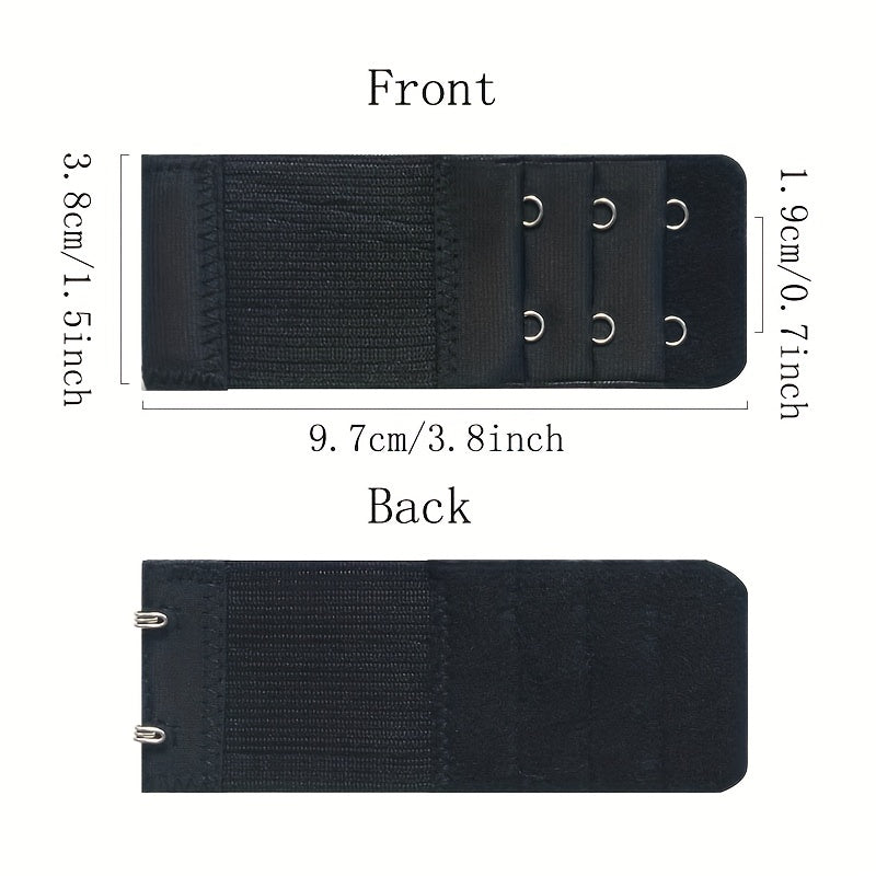 3pcs Bra Extension Buckle Set Elastic Bra Strap Extenders
