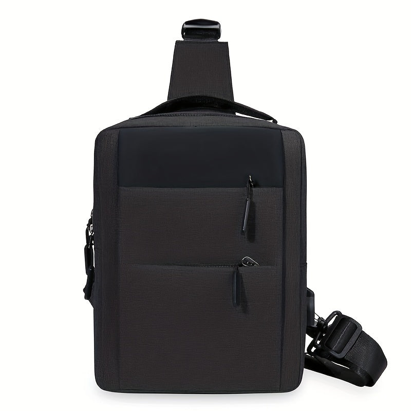 Large Capacity Shoulder Bag With USB Charging Port Backpack