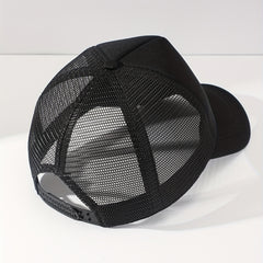 Mens Eagle Print Mesh Baseball Cap