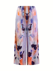  Tie Dye High Rise Wide Leg Trousers