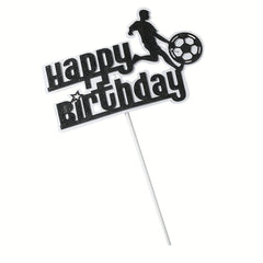 Football Birthday Cake Topper for Kids Bowl Party Decor