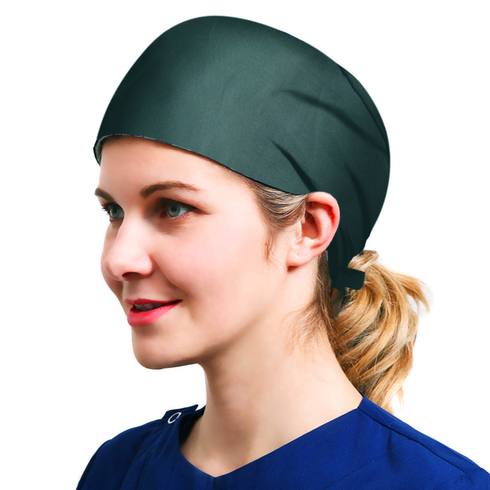 Quick Dry Working Cap Adjustable Sweatband Tie Cotton Hat Unisex
