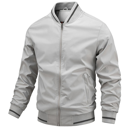 Men's Zipper Baseball Collar Jackets with Pockets