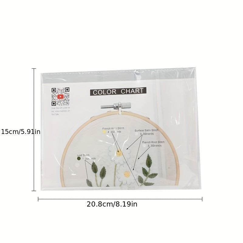 European Plant Pattern Embroidery DIY Material Package Gift