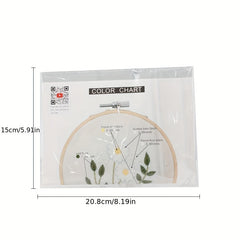 European Plant Pattern Embroidery DIY Material Package Gift