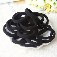 50PCS Seamless Elastic Hair Bands for Thick Curly Hair
