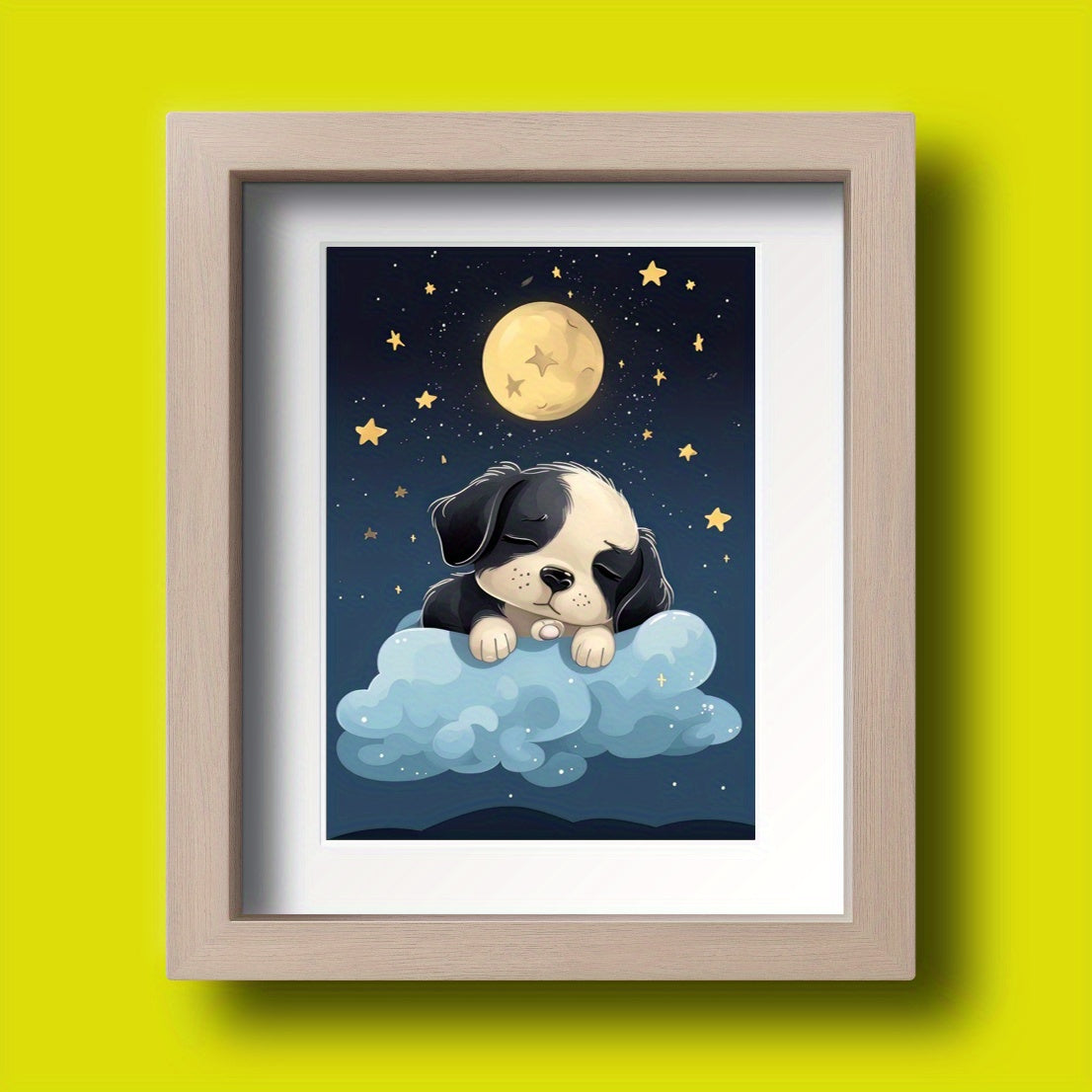 Sleepy Time For Baby Animals Poster A5 8.3x5.9 - Room Decor
