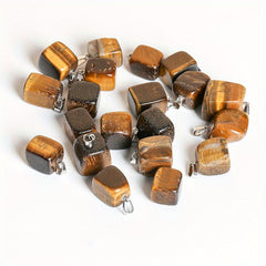 Cubic Raw Stone Pendant Necklace DIY Jewelry Accessory