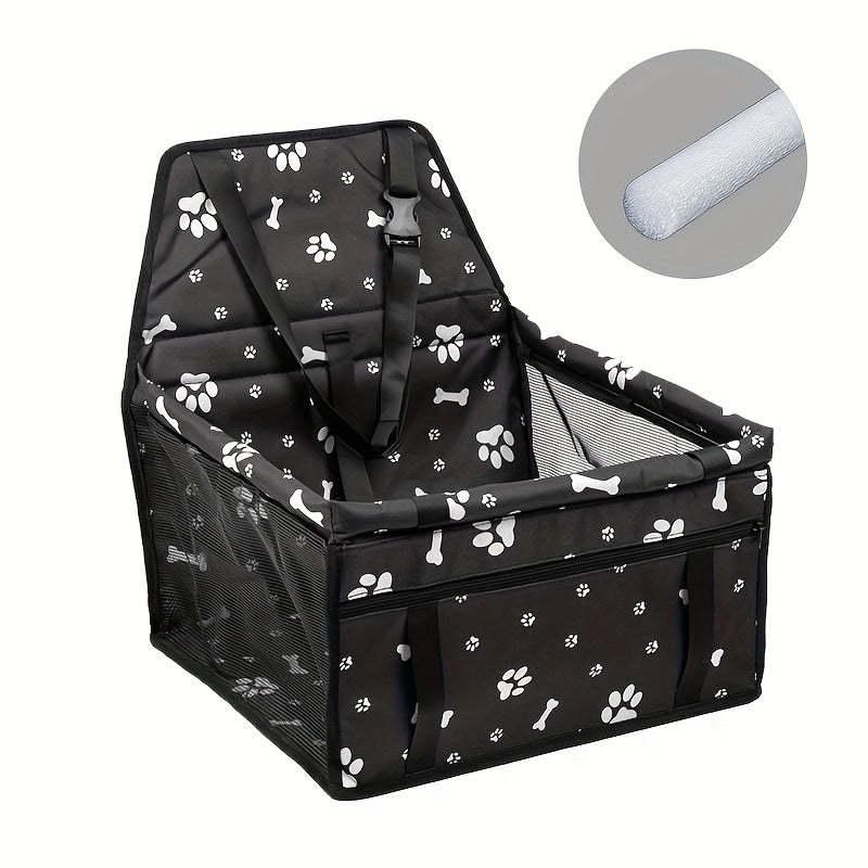 Pet Dog Booster Car Seat with Clip On Leash