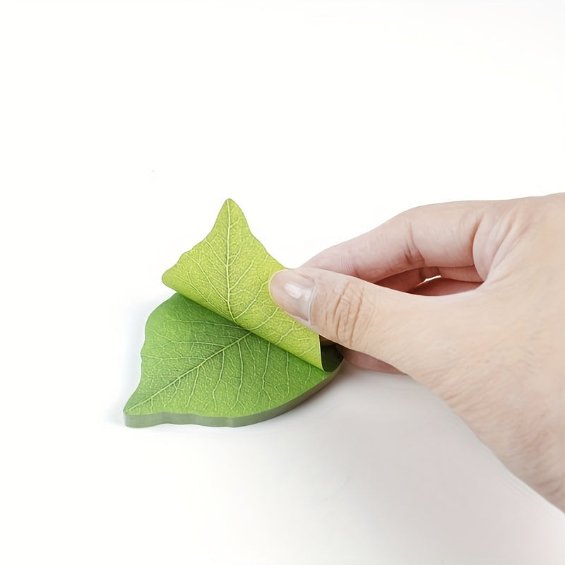 50 Sheets Tree Leaf Sticky Notes Message Stickers Note Paper