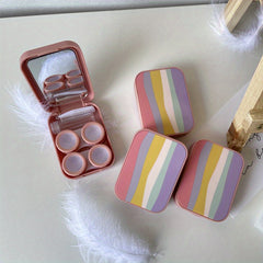Summer Rainbow Portable Lens Box Care Box Storage
