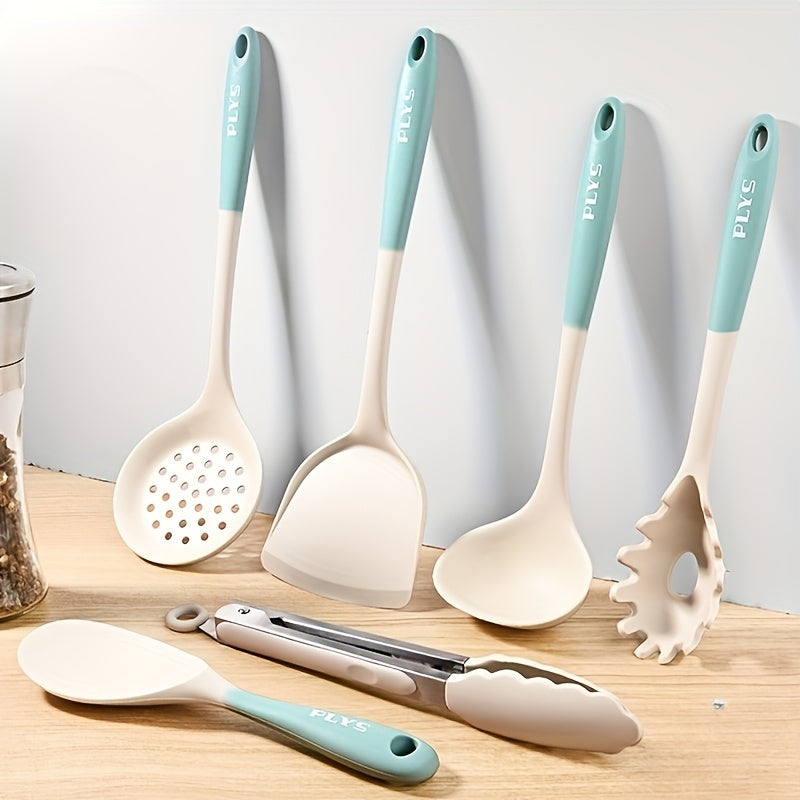 6pcs Silicone Kitchen Utensils Set Heat Resistant Cooking Set For Non-stick Pans