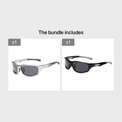 Men's Retro Mirror Lenses Sports Sunglasses for Outdoor Activities