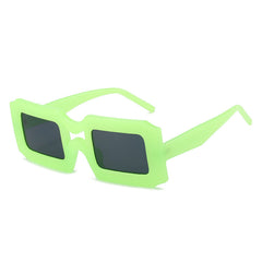 Square Frame Candy Sunglasses Y2K Stylish Shades Eyeglasses