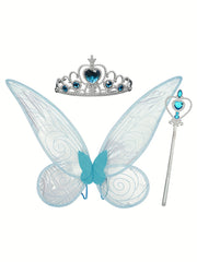 Fairy Wings For Girls Elf Cosplay Costume Kid's Fairy Tale Character Dress Up