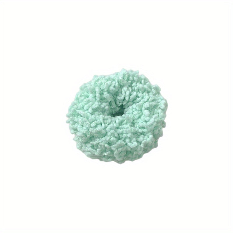 Colorful Luminous Plush Hair Ropes Bracelets Girls Ponytail Holder