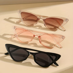 3 Pairs Triangle Cat Eye Sunglasses UV400 Sun Shades for Travel