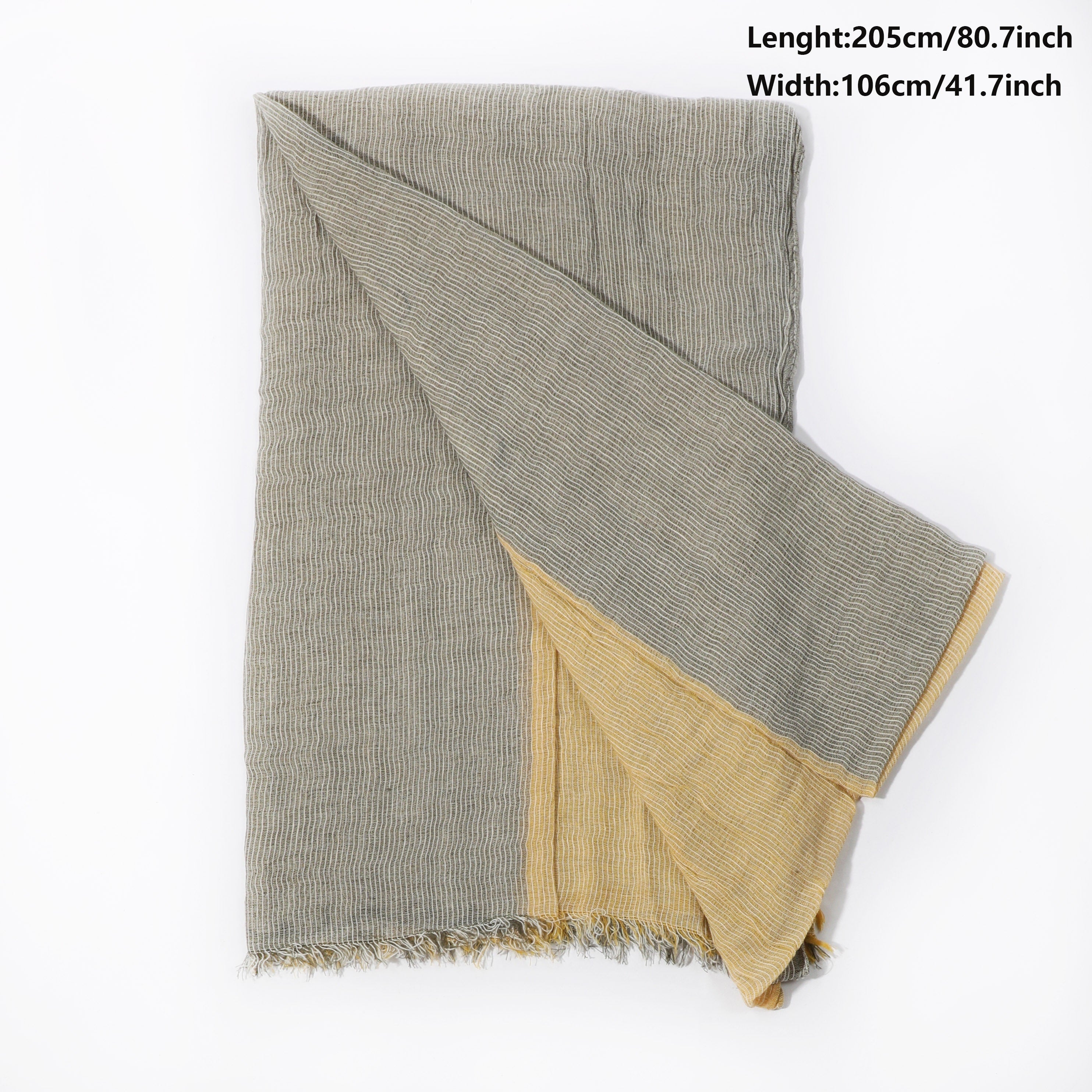 Men's Boho Style Tassel Bandana Scarf With Stripes