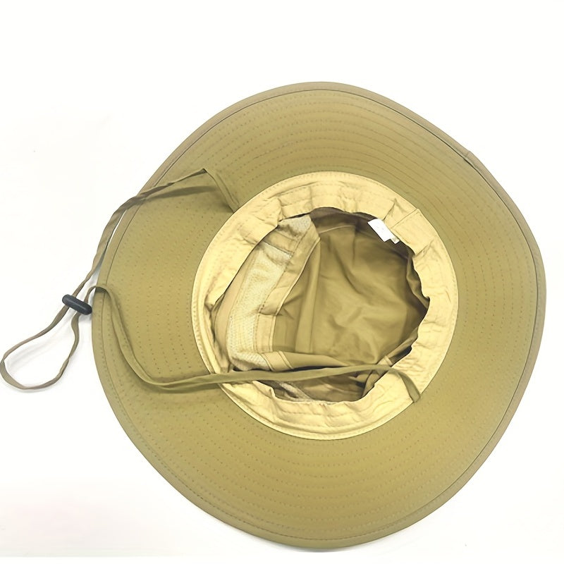 Men's Windproof UV Protection Mesh Sun Visor Bucket Hat
