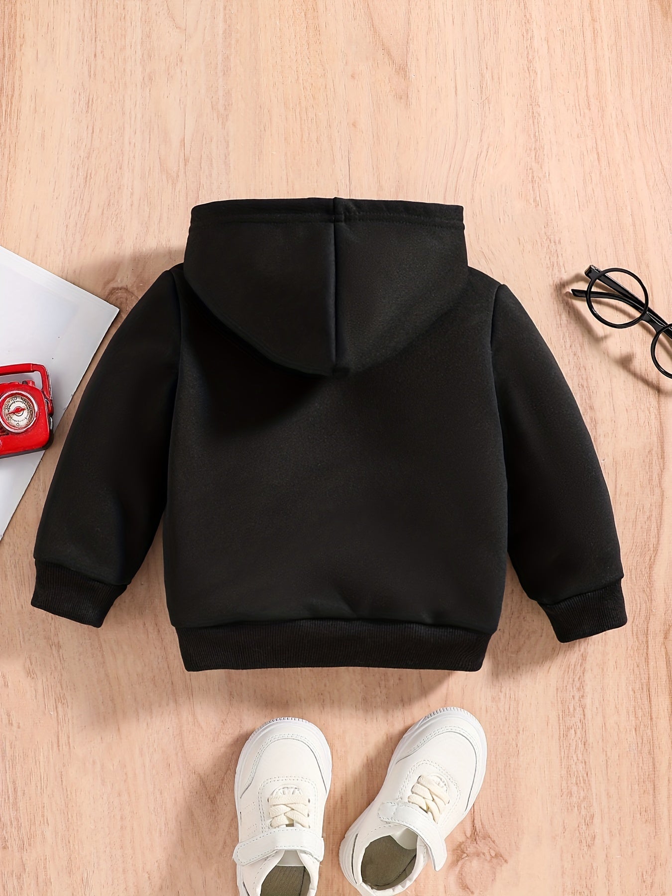 Bear Print Baby Boys Hooded Sweatshirt for Spring