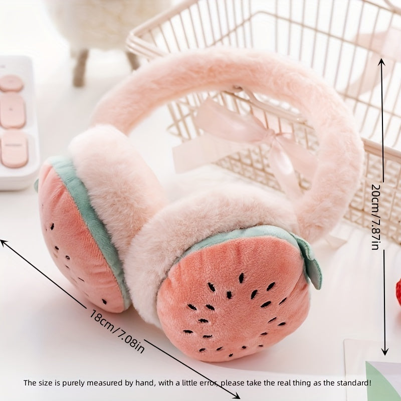 Fruit Earmuffs Warm Plush Suitable For Outdoor - Christmas Halloween