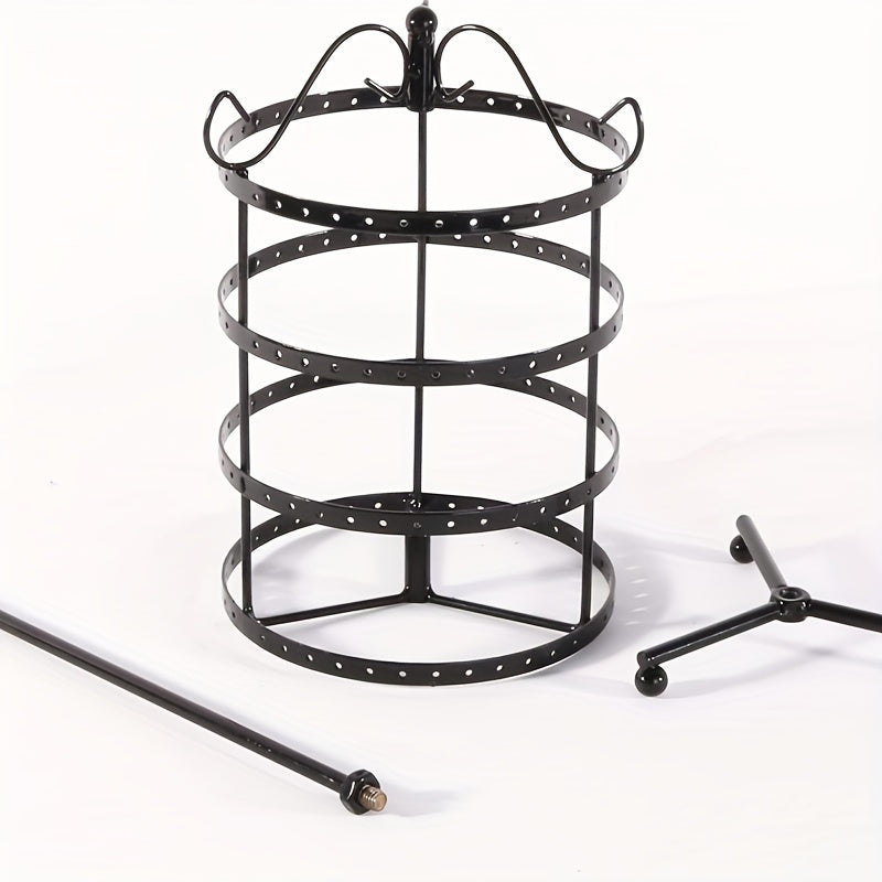 4 Tiers Rotating Earring Spin Table Organizer