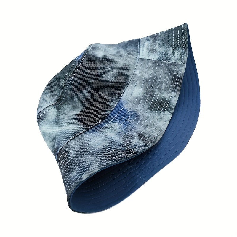 Tie Dye Bucket Hat - Sunshade Basin Hat Unisex Foldable Fisherman Cap
