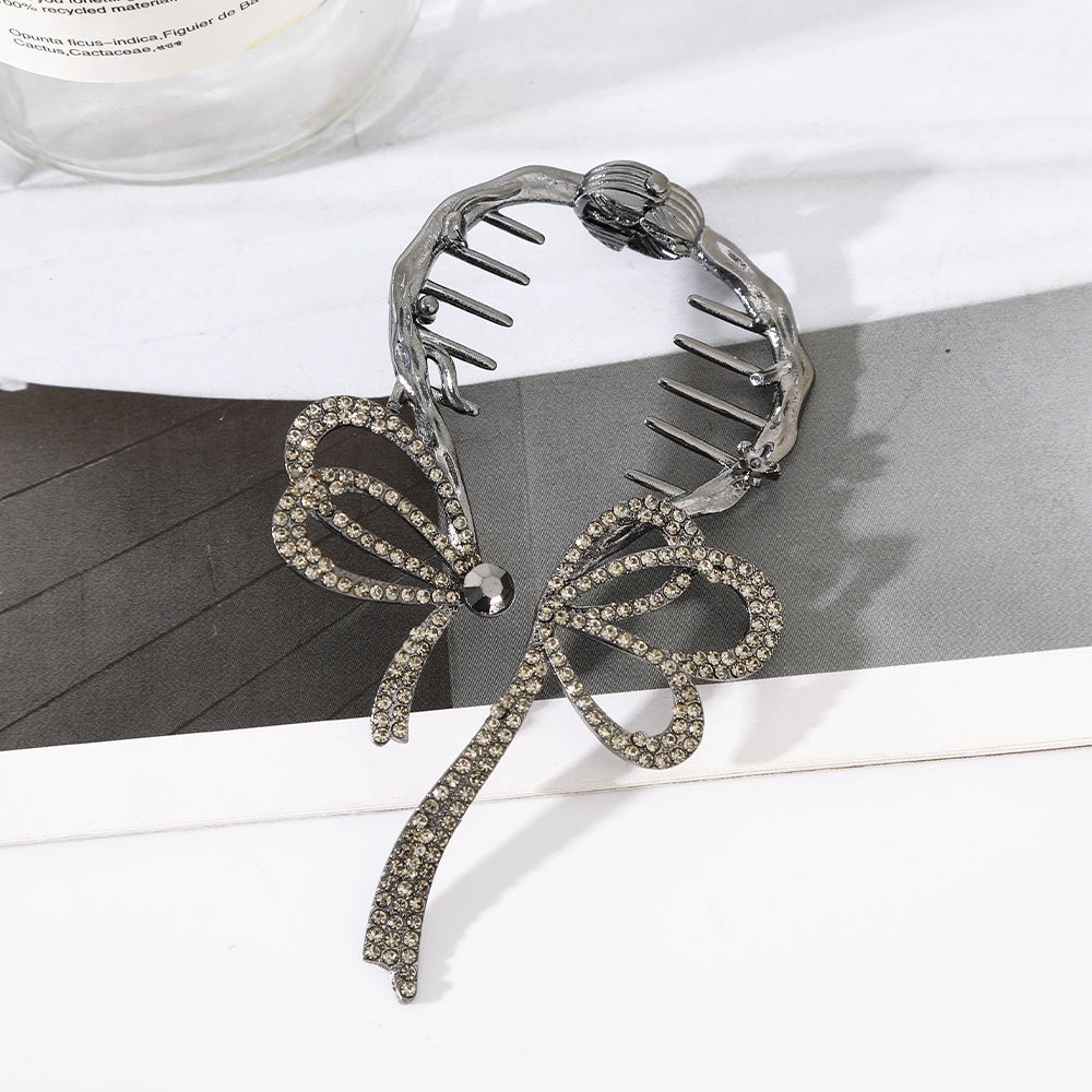 Rhinestone Ponytail Buckle Hair Clip Strong Hold Grip Hair Jaw Clip