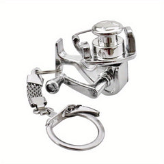 Metal Fishing Reel Keychain for Men - Perfect Gift for Fishermen