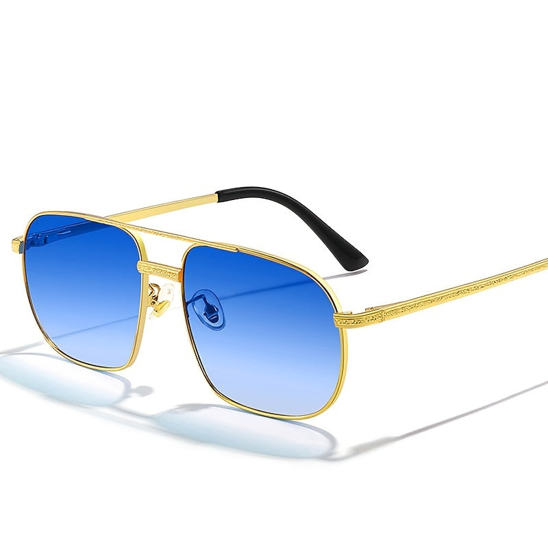 Retro Oversize Metal Pilot Sunglasses UV400 Sun Glasses for Men
