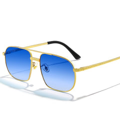 Retro Oversize Metal Pilot Sunglasses UV400 Sun Glasses for Men