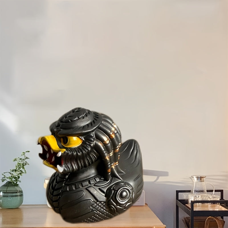 Whimsical Evil Duck Resin Figurine Desk Decor