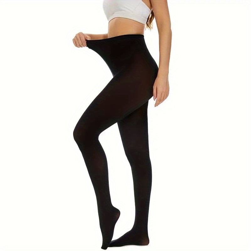 High-Waist Slim Fit Opaque Tights Women's Pantyhose