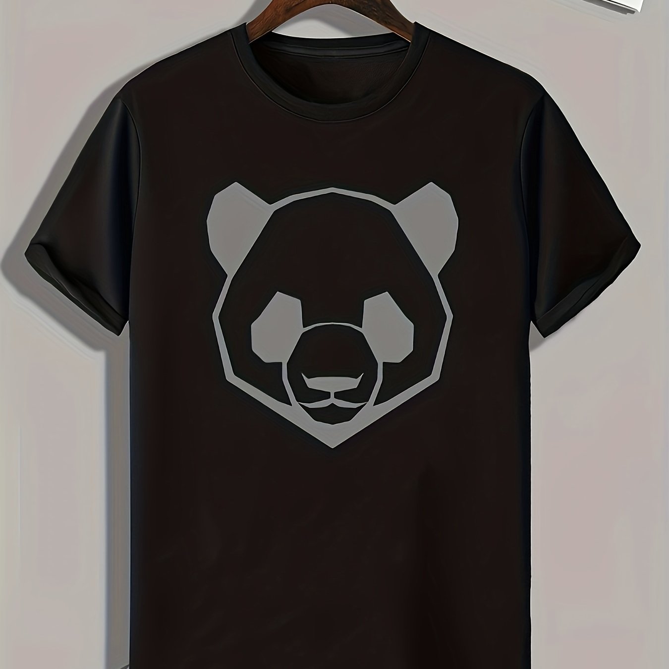 Panda Print Men's Graphic T shirt Casual Comfy Tees For Summer