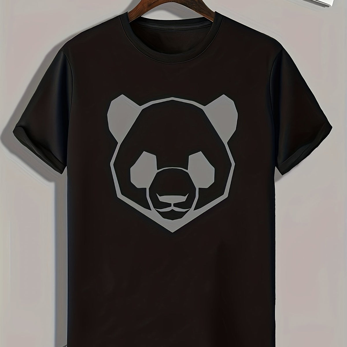 Panda Print Men's Graphic T shirt Casual Comfy Tees For Summer