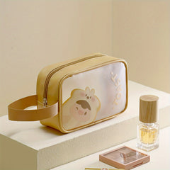 Cartoon Transparent Toiletry Bag Waterproof Travel Cosmetic Storage Bag