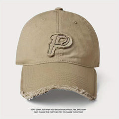 Men's Letter P Patch Baseball Cap Sun Hat
