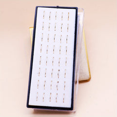 40pcs Small Bead Stainless Steel Nose Stud Ring Unisex