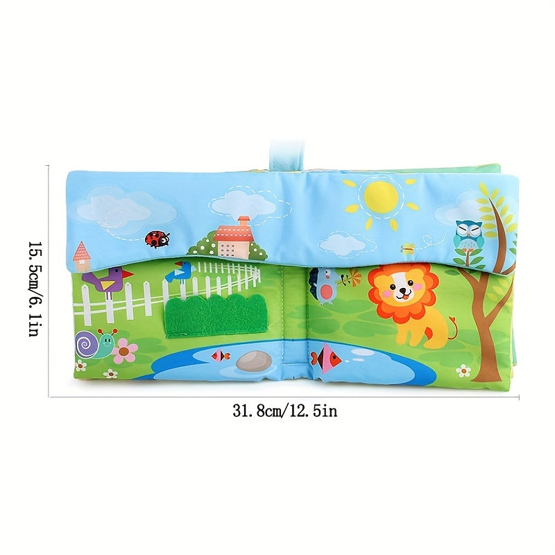 Baby Cloth Book English Animal Digital Cognitive Book