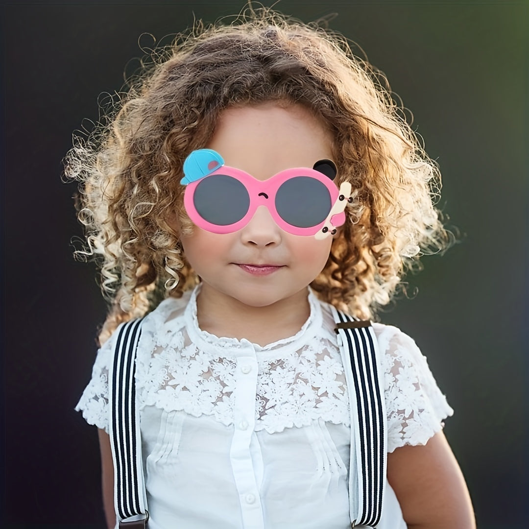 Kids Skateboard Polarized Round Sunglasses UV Protection