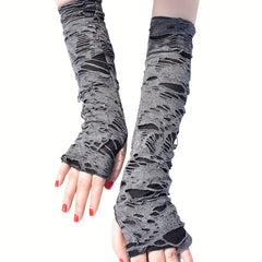 Long Halloween Gloves Dark Punk Style Halloween Cosplay Accessories