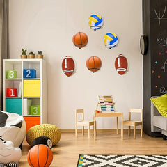 Wall Mounted Ball Storage Rack for Sports Gear Organization