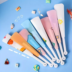 Students Cartoon Folding Fan Bunny Pattern Handheld Small Fan