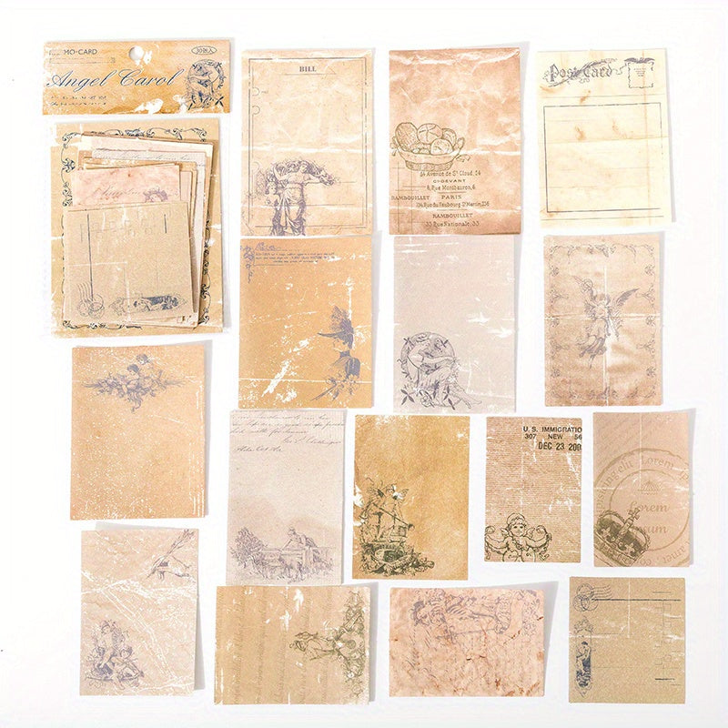 30pcs Vintage Stickers Art Supplies DIY Scrapbooking Collage Material