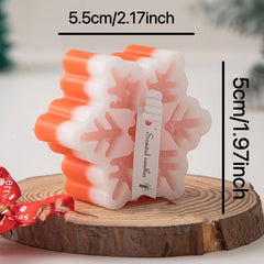 Christmas Snowflake Aromatherapy Candle Winter Decoration