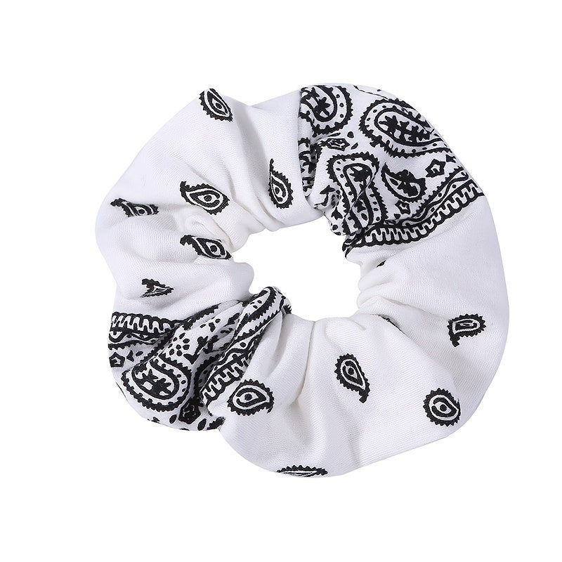 6pcs Paisley Boho Hair Scrunchies for Women Girls