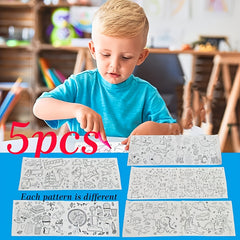 Creative Drawing Roll for Kids - 3 Sizes of Paper, Underwater World Theme
