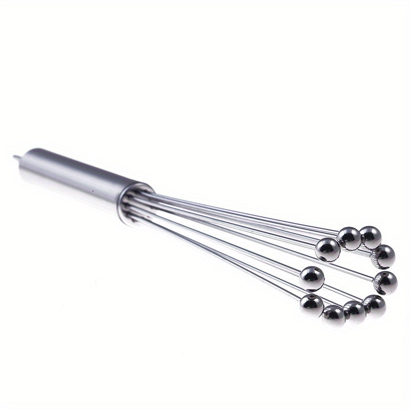 Stainless Steel Ball Whisk Handheld Egg Beater Sauce Stirrer Blender