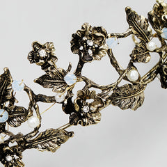 Vintage Flower Crown Headband Princess Tiara